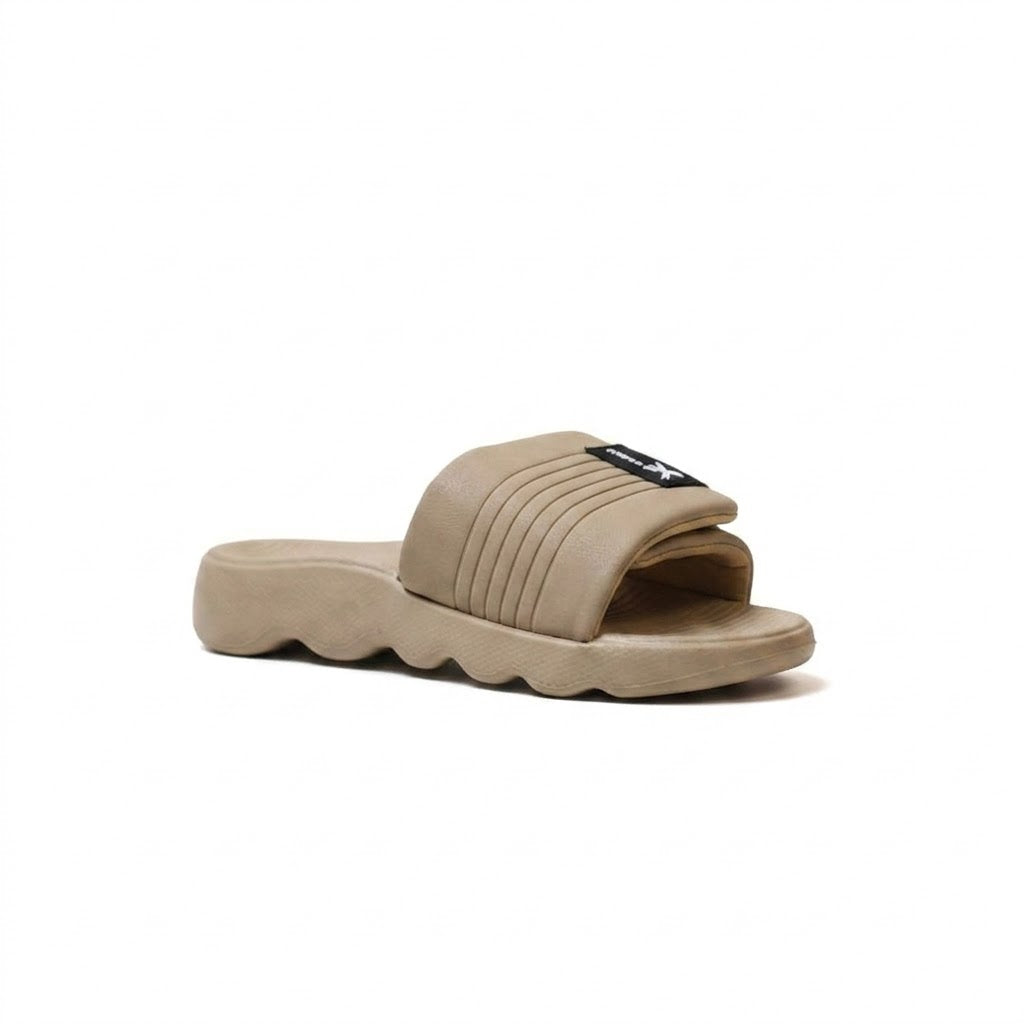 Beige cloud cushion slides for men soft sole daily wear chappal Pakistan comfortable slippers