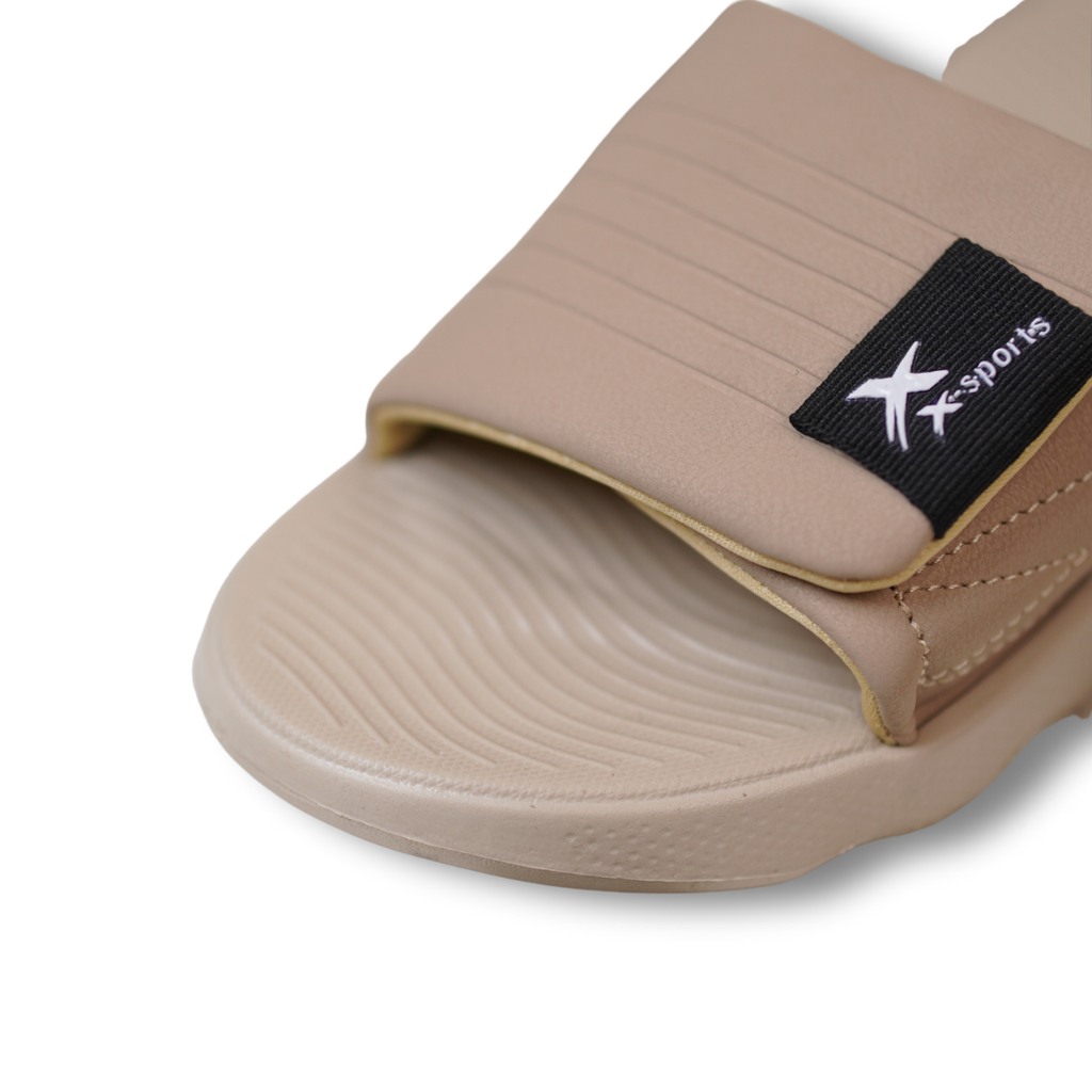 Beige Cloud Cushion Slides for Men | Soft & Comfortable Daily Wear Slippers