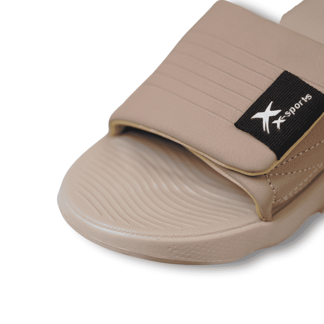 Beige cloud cushion slides for men soft comfortable daily wear slippers in Pakistan cushioned chappal for foot comfort