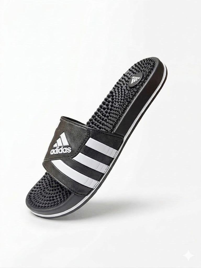Orthopedic massage slide slippers for men in Pakistan with cushioned sole for foot pain relief chappal