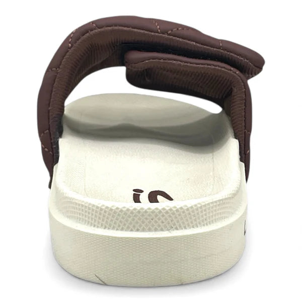 Brown cushioned slip-on slippers men Neo Step Pakistan – soft sole casual footwear Lahore Karachi
