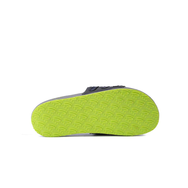 Blue Triple Strap Slides for Men – Soft Cushion Comfort Slippers