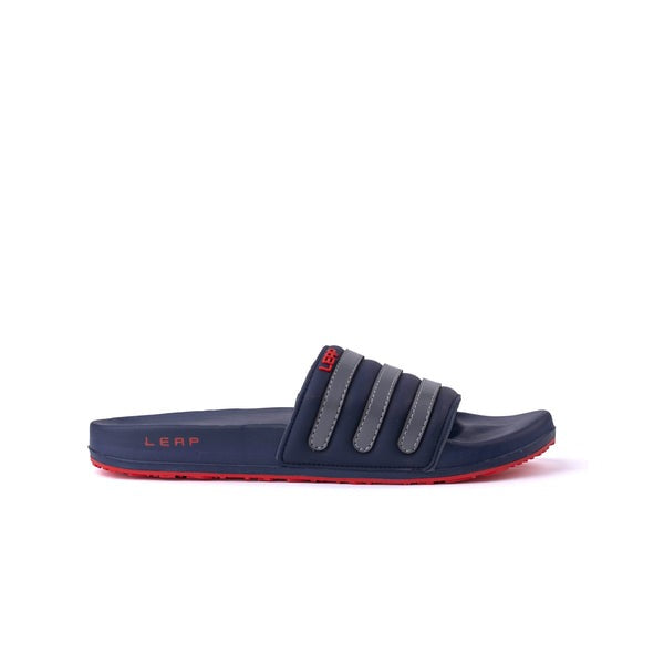 Triple Strap Slides for Men – Soft Cushion Comfort Slippers