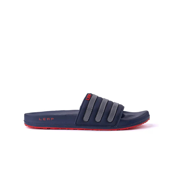 Triple Strap Slides for Men – Soft Cushion Comfort Slippers