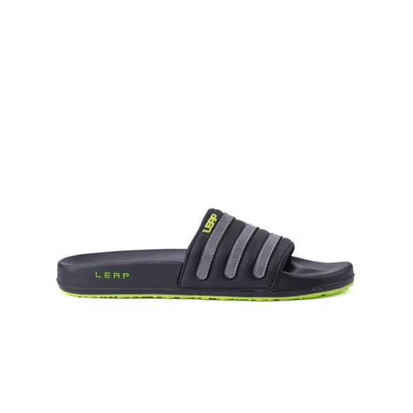 Triple Strap Slides for Men – Soft Cushion Comfort Slippers