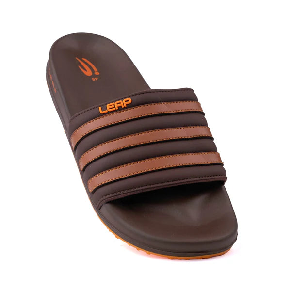 Triple Strap Slides for Men – Soft Cushion Comfort Slippers