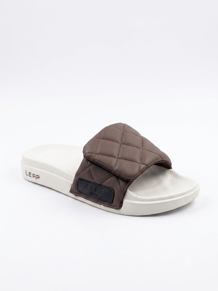 Best slippers in Pakistan - brown flip flop slide at Neostep.pk which provide real comfort